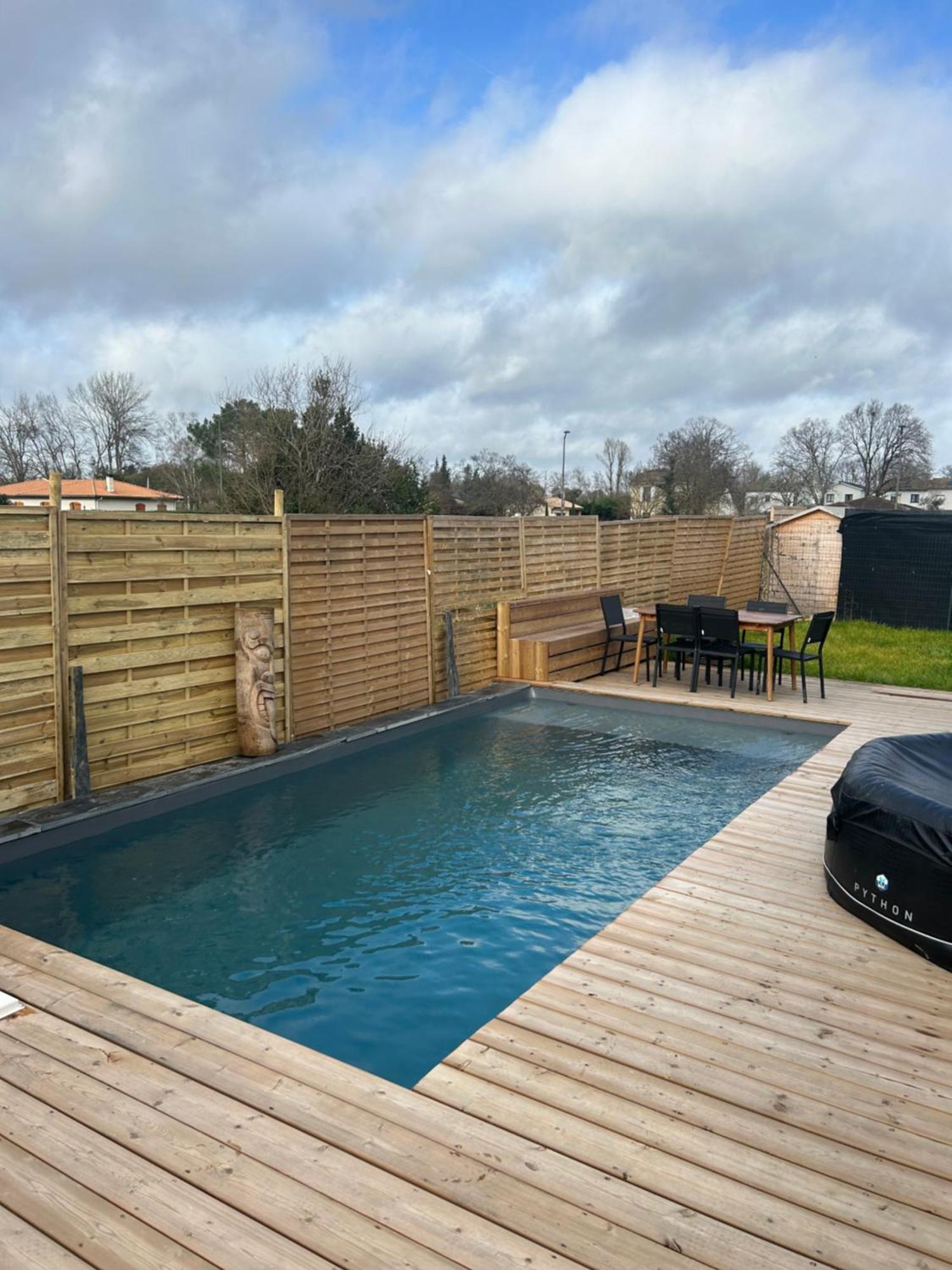 Aux Portes De Bordeaux Maison Cocooning Avec Piscine Ambares-et-Lagrave 外观 照片